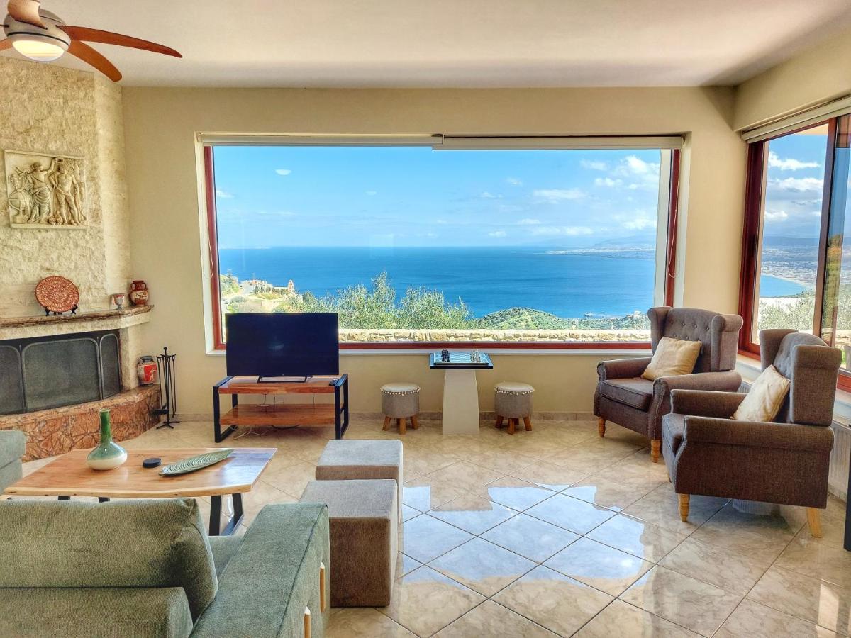 Villa Balcony, Cozy Villa With Amazing View Rodhia  Luaran gambar