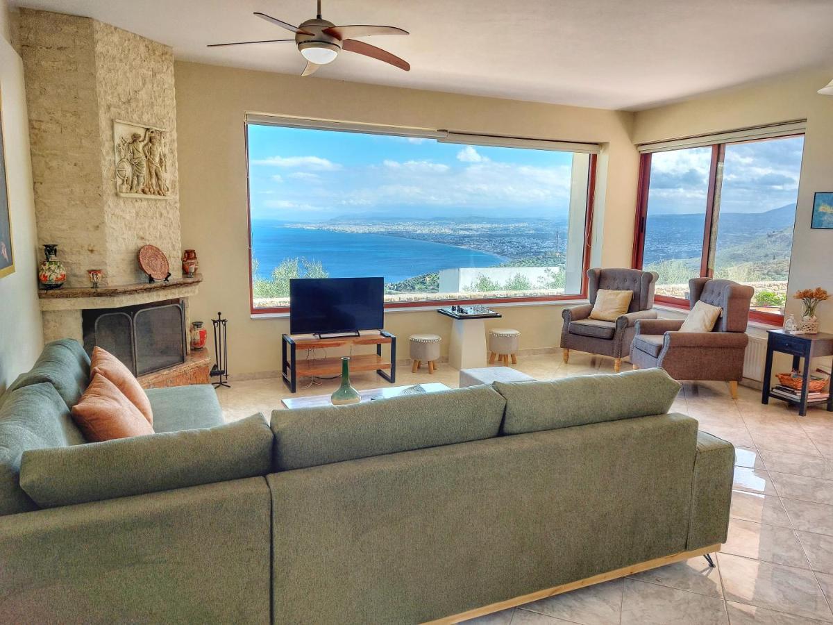 Villa Balcony, Cozy Villa With Amazing View Rodhia  Luaran gambar