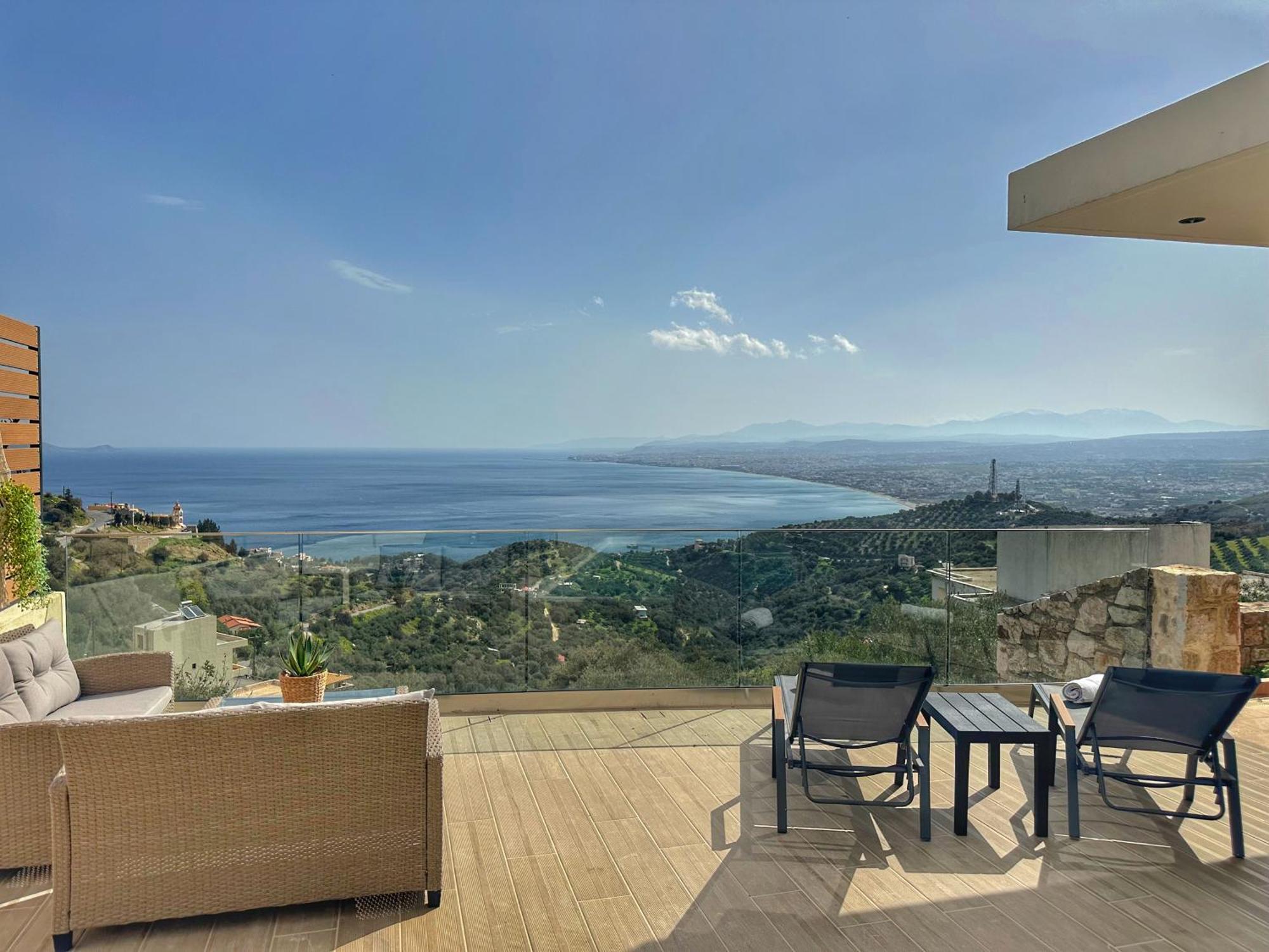 Villa Balcony, Cozy Villa With Amazing View Rodhia  Luaran gambar