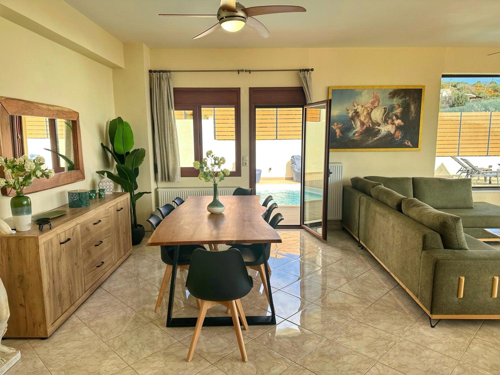 Villa Balcony, Cozy Villa With Amazing View Rodhia  Luaran gambar