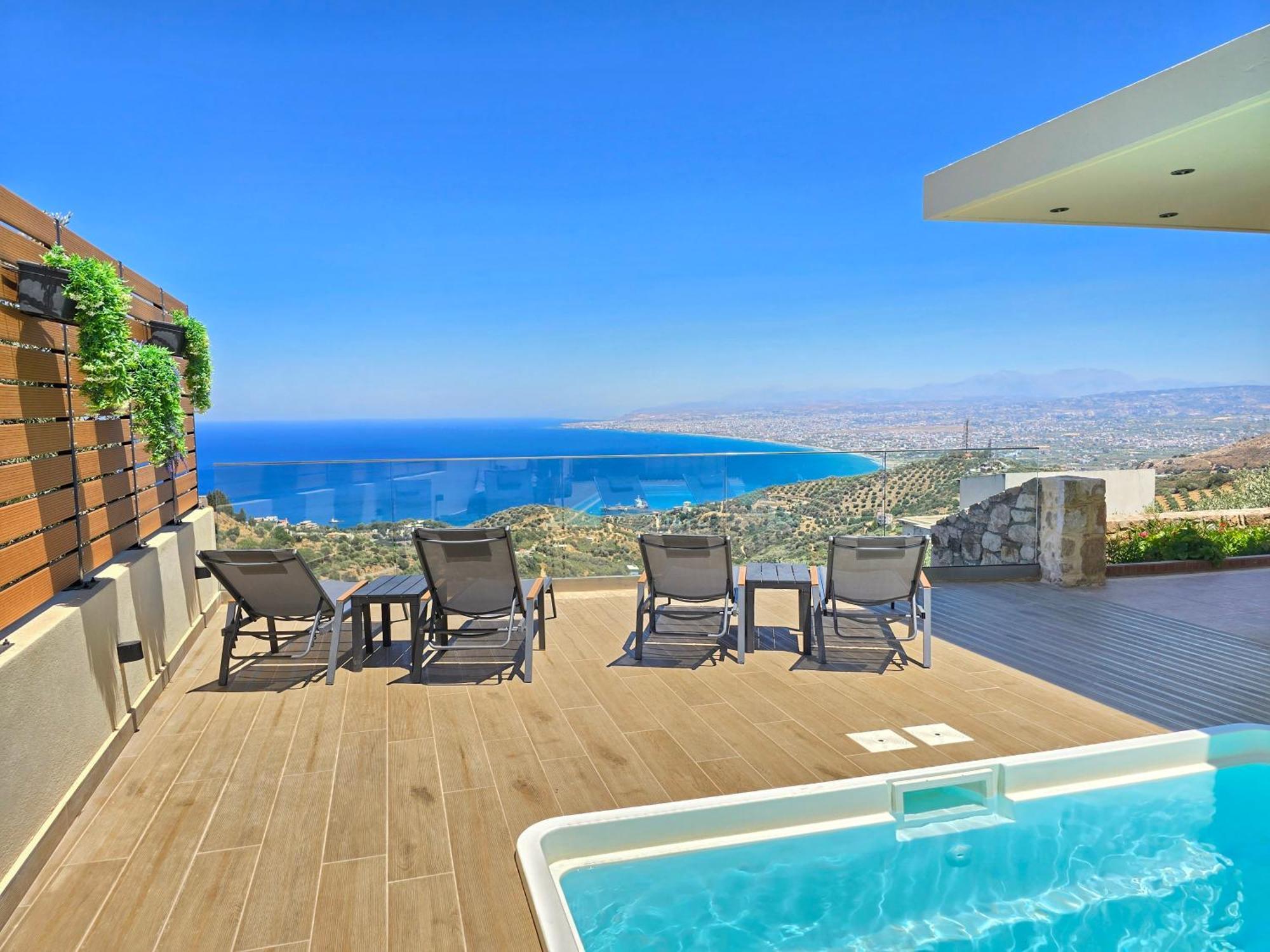 Villa Balcony, Cozy Villa With Amazing View Rodhia  Luaran gambar