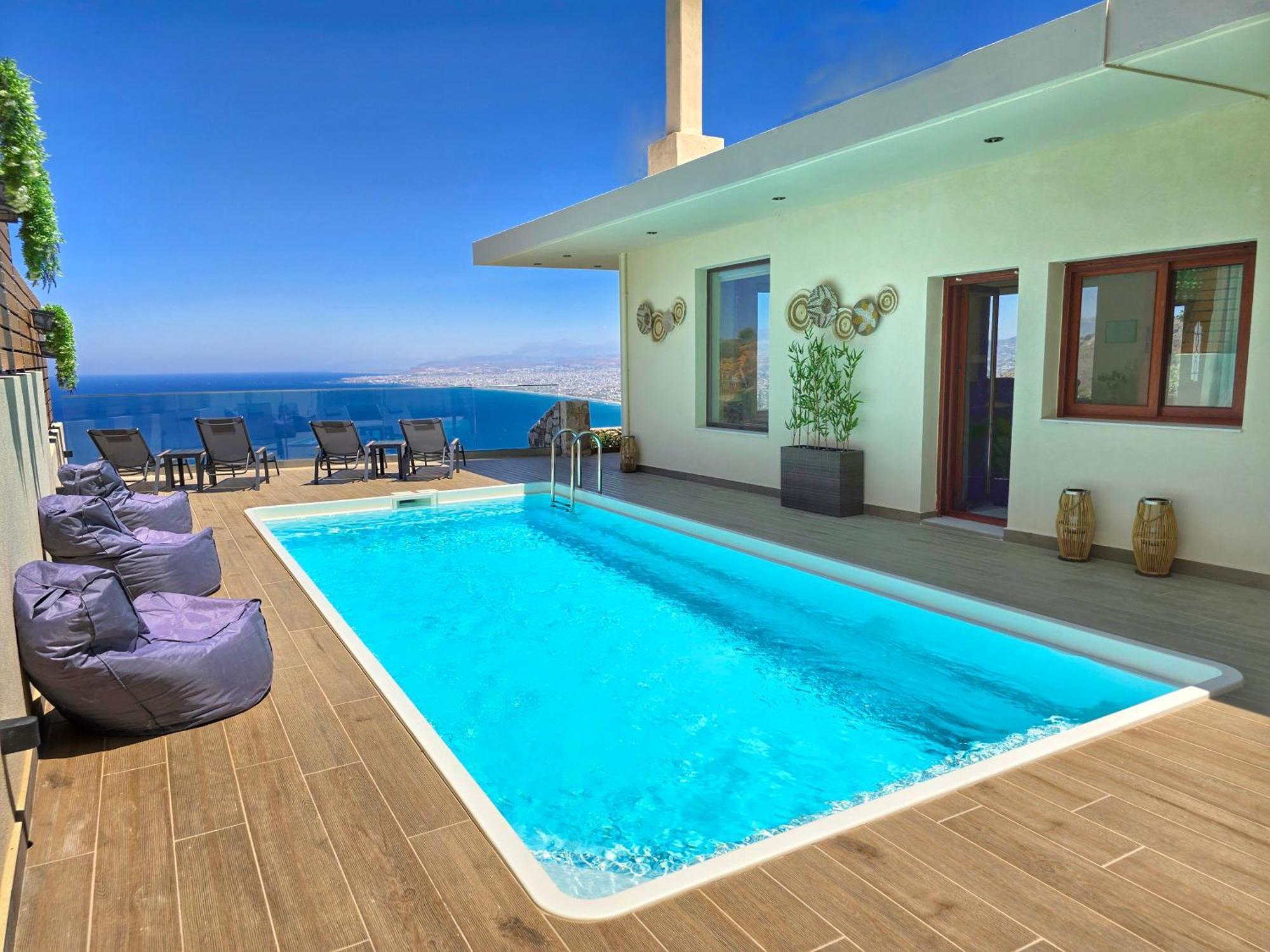 Villa Balcony, Cozy Villa With Amazing View Rodhia  Luaran gambar